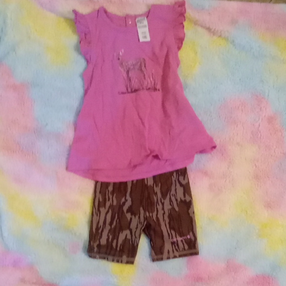 Pink and Brown Kids Matching Set